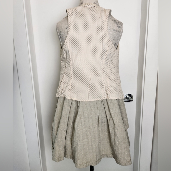 Chevron Pinstripe Sleeveless Mini Dress - Picture 9 of 16